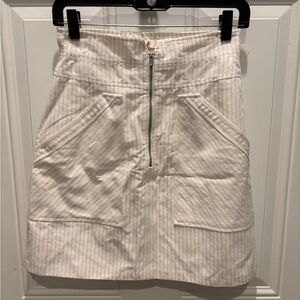 rebecca taylor pinstripe skirt snow comb